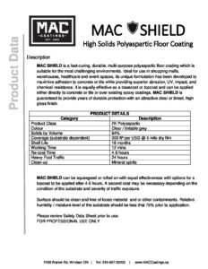 TDS MACSHIELD 2023 pdf - Mac Coatings